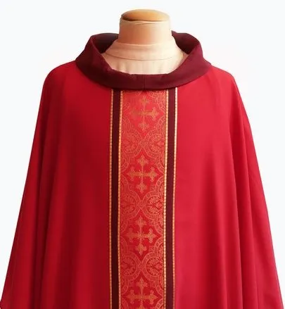 The Classic Red Brocade Chasuble