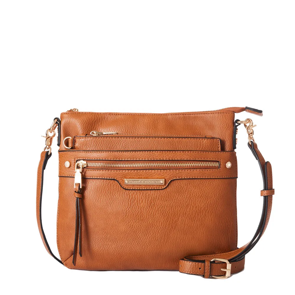 the EVERYDAY CROSSBODY cognac