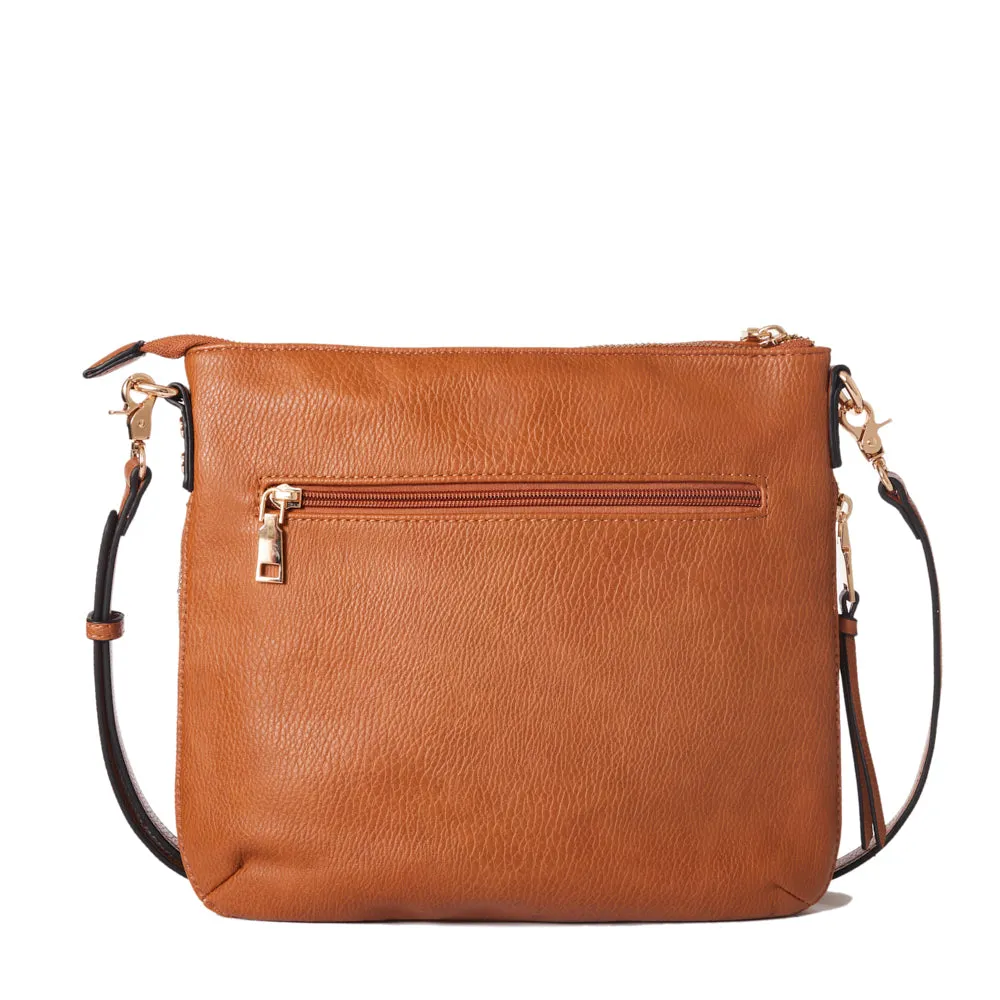 the EVERYDAY CROSSBODY cognac