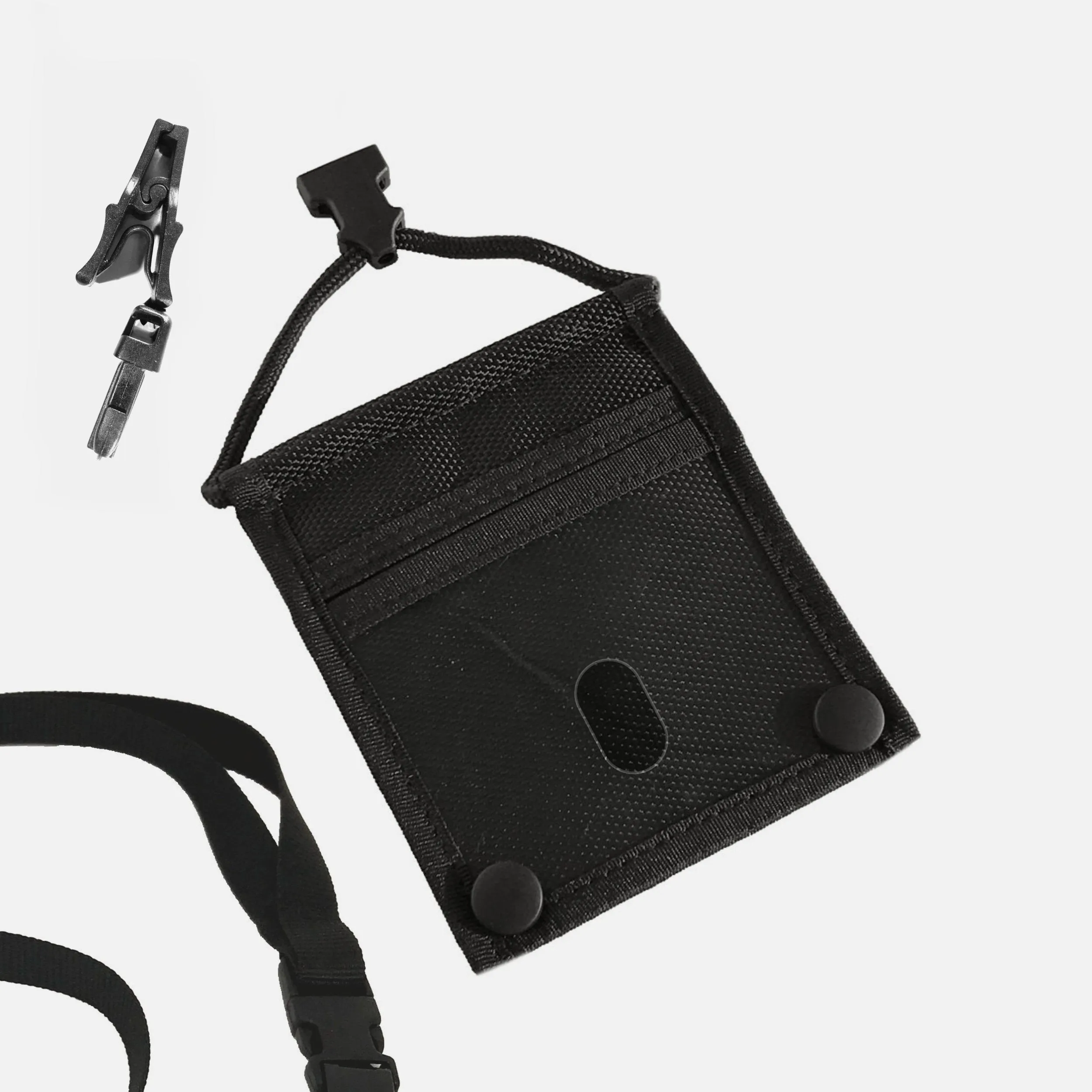 The Horizontal | ID   Badge   Credential Holder with Breakaway Lanyard