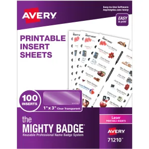 The Mighty Badge® Laser Laser/Inkjet Badge Insert