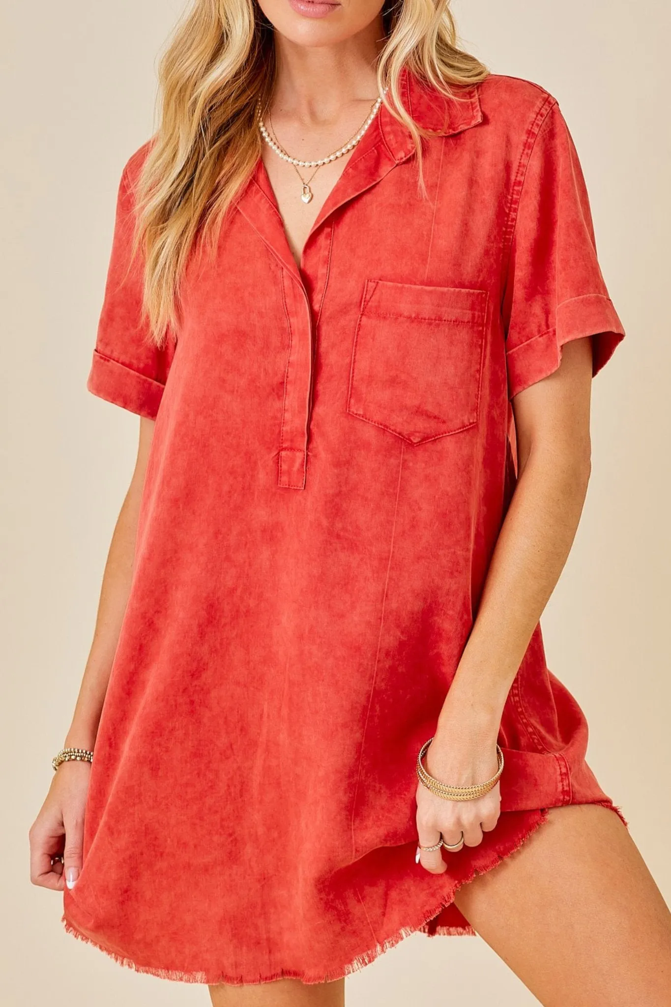 The Perfect Game Day Dress in Red