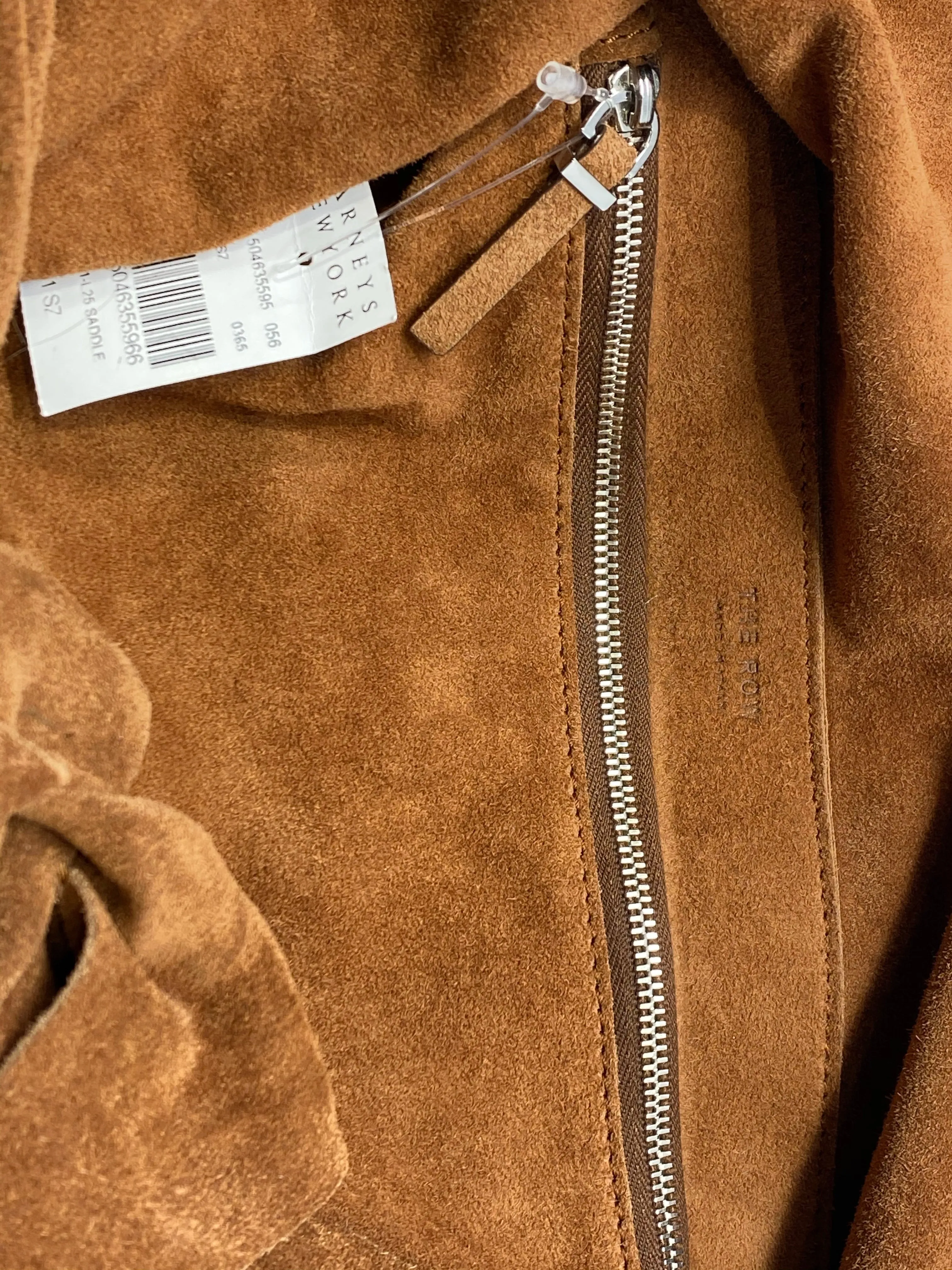 The Row Brown suede Saddle Bag