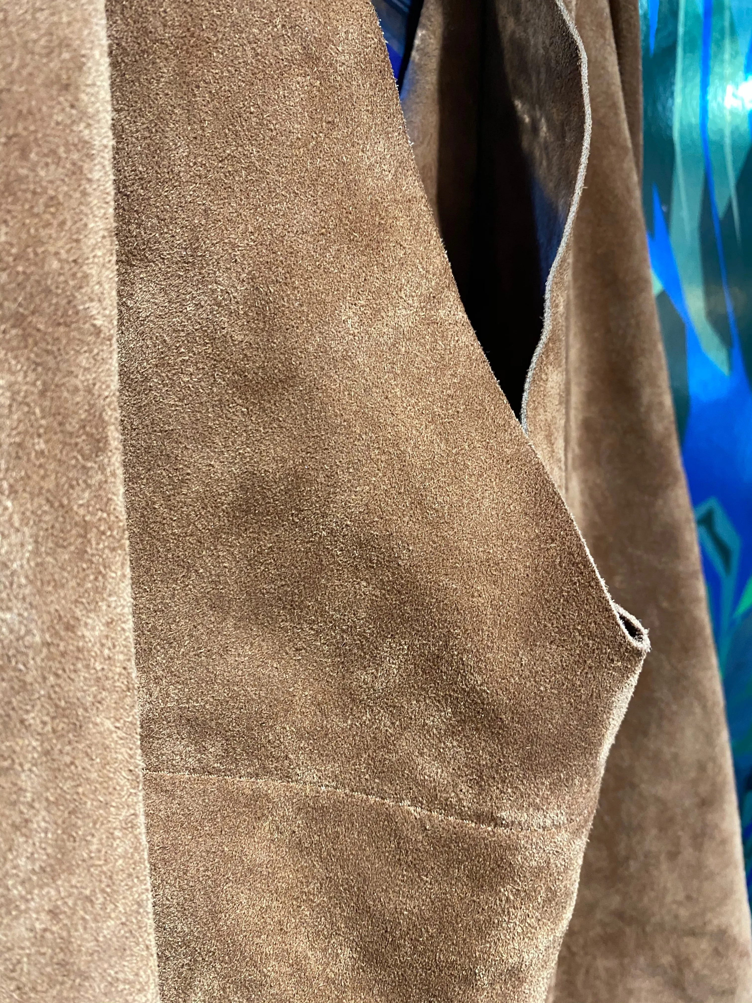 The Row Brown suede Saddle Bag