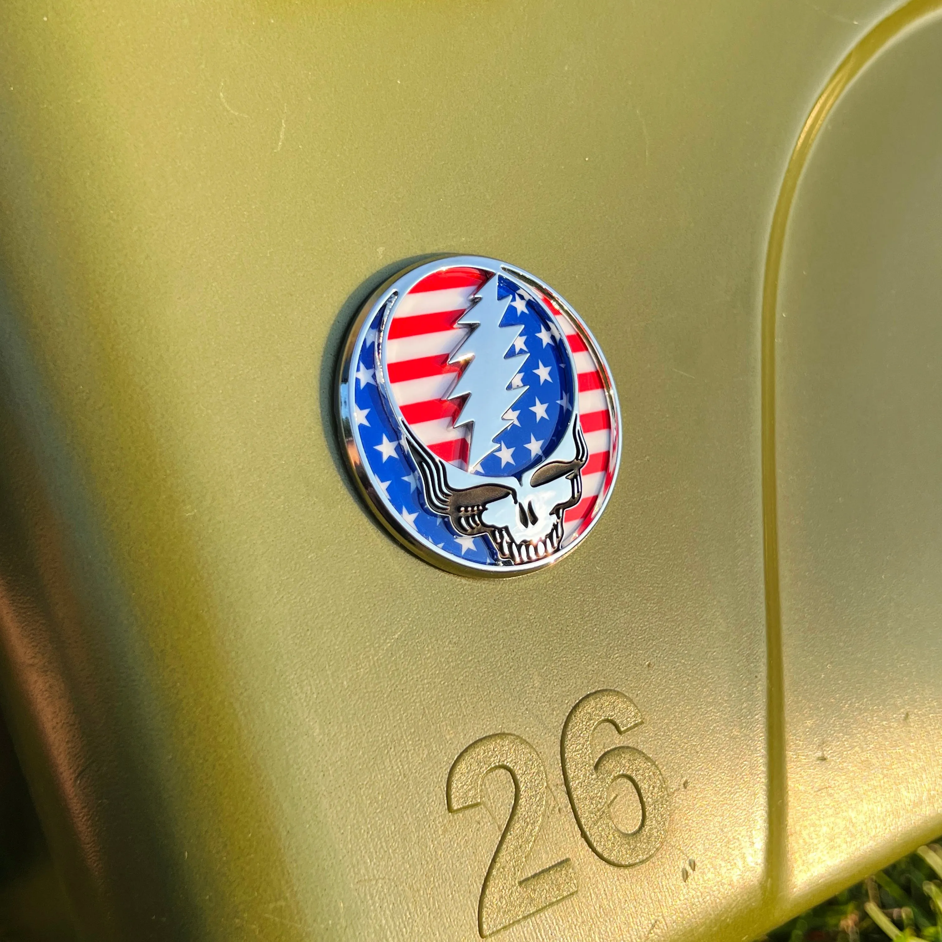 The Stars   Stripes Stealie Badge