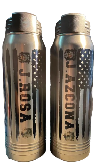Thin Blue Line -32oz Water Bottle