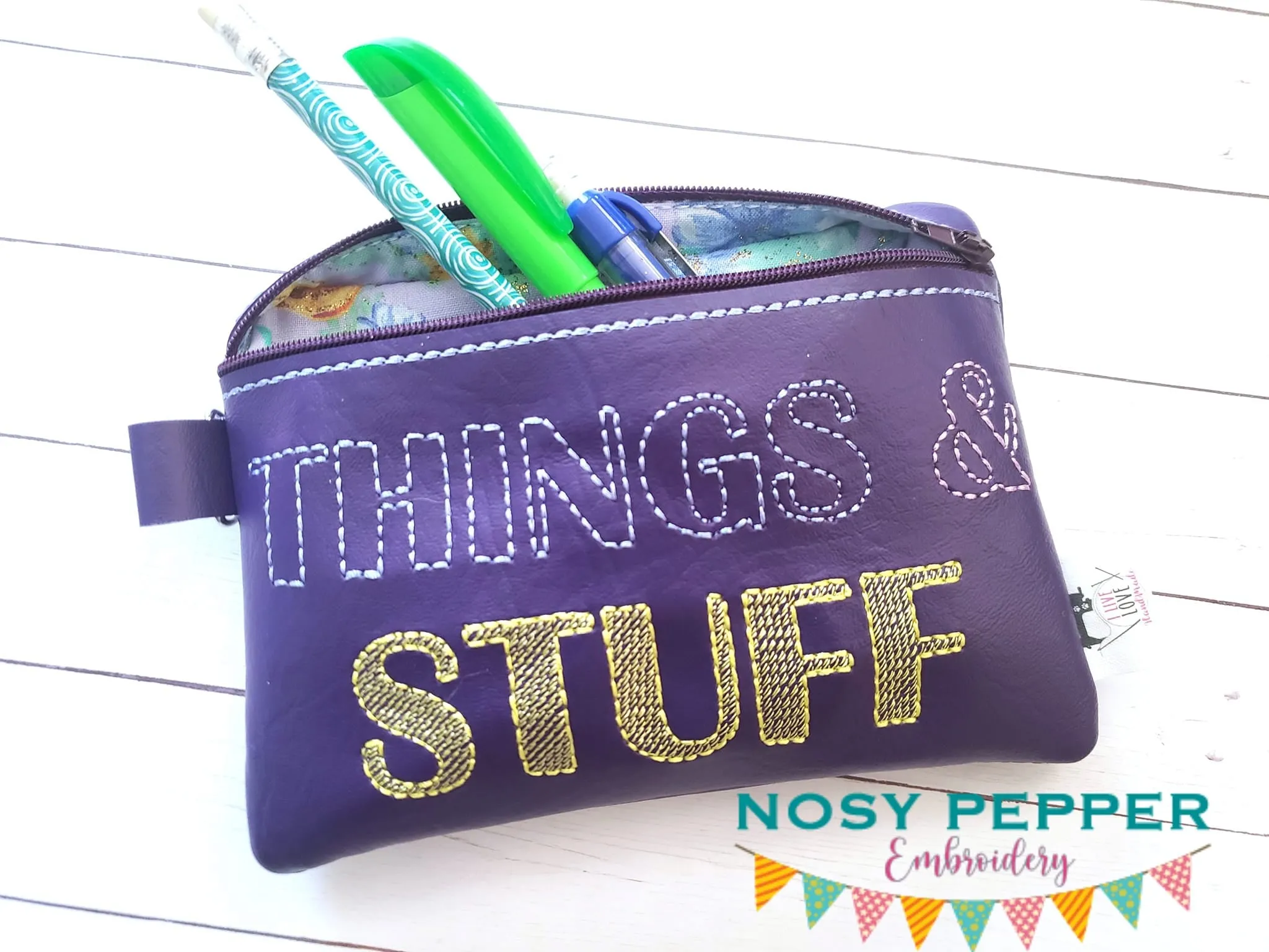 Things & Stuff ITH Bag (4 sizes available) machine embroidery design DIGITAL DOWNLOAD