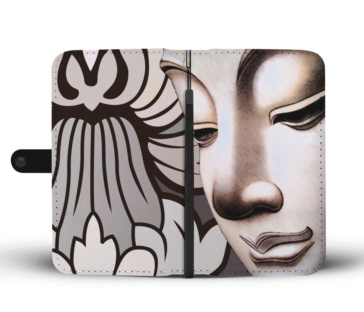 Thoughtful Buddha Wallet Phone Case