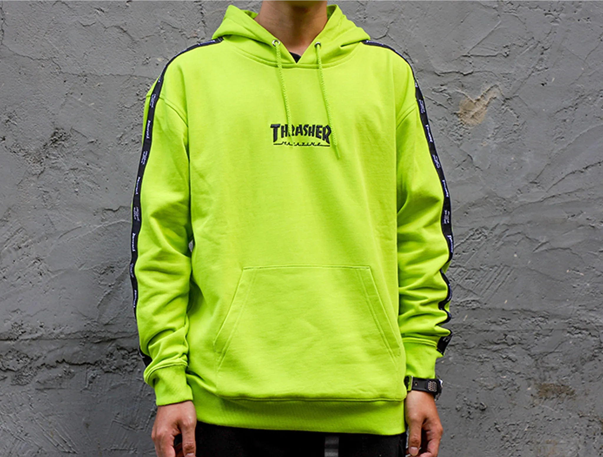 Thrasher Hometown Track Hoodie (Neon Green)
