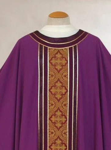 Three Brocade Purple Chasuble