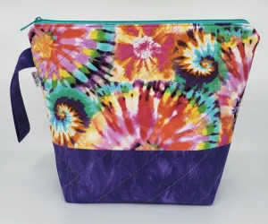 Tie Dye - Purple - Project Bag - Medium
