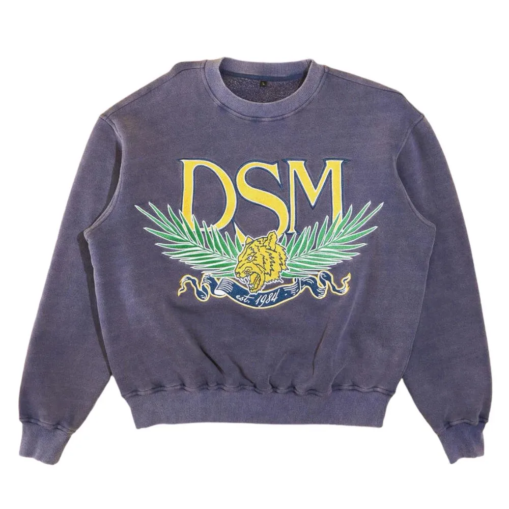 Tiger Crewneck - Washed Purple