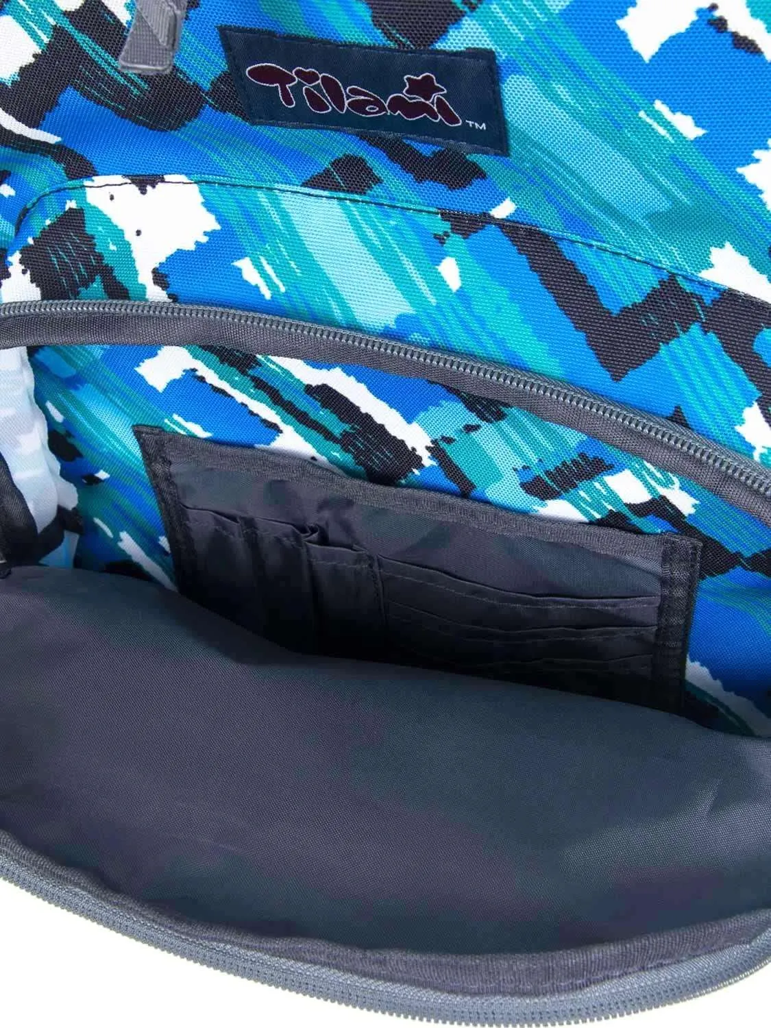 Tilami Blue Ocean Rolling Backpack 18 Inch Multifunction Wheeled Backpack