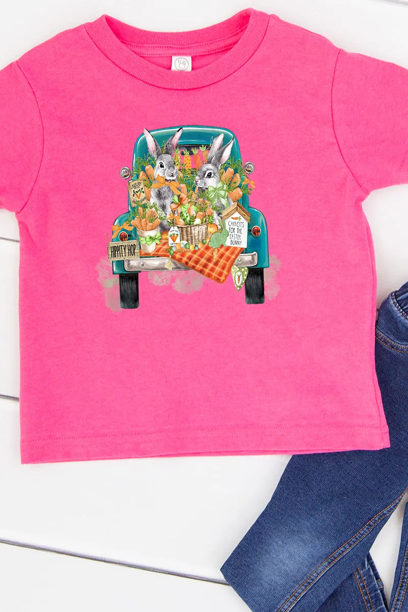 Toddler Hippity Hop Bunny Truck Cotton Jersey Tee