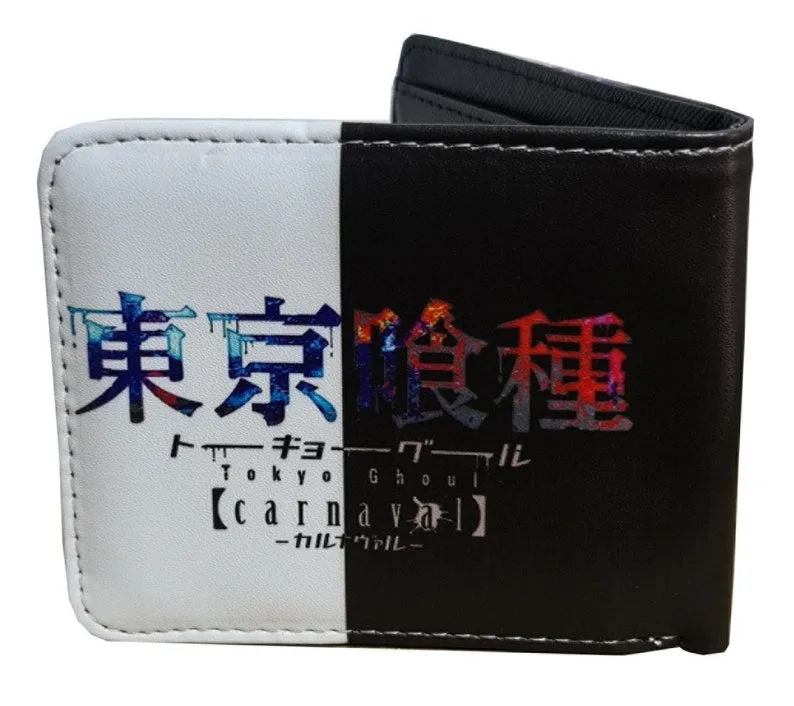 Tokyo Ghoul Anime Wallet - Ken Kaneki - Unisex - Black and White / Premium PVC Leather