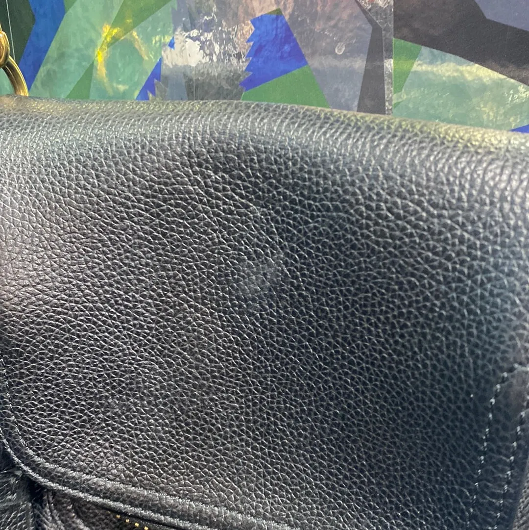 Tom Ford Black Leather and Suede Jennifer Mini Grained Crossbody Bag