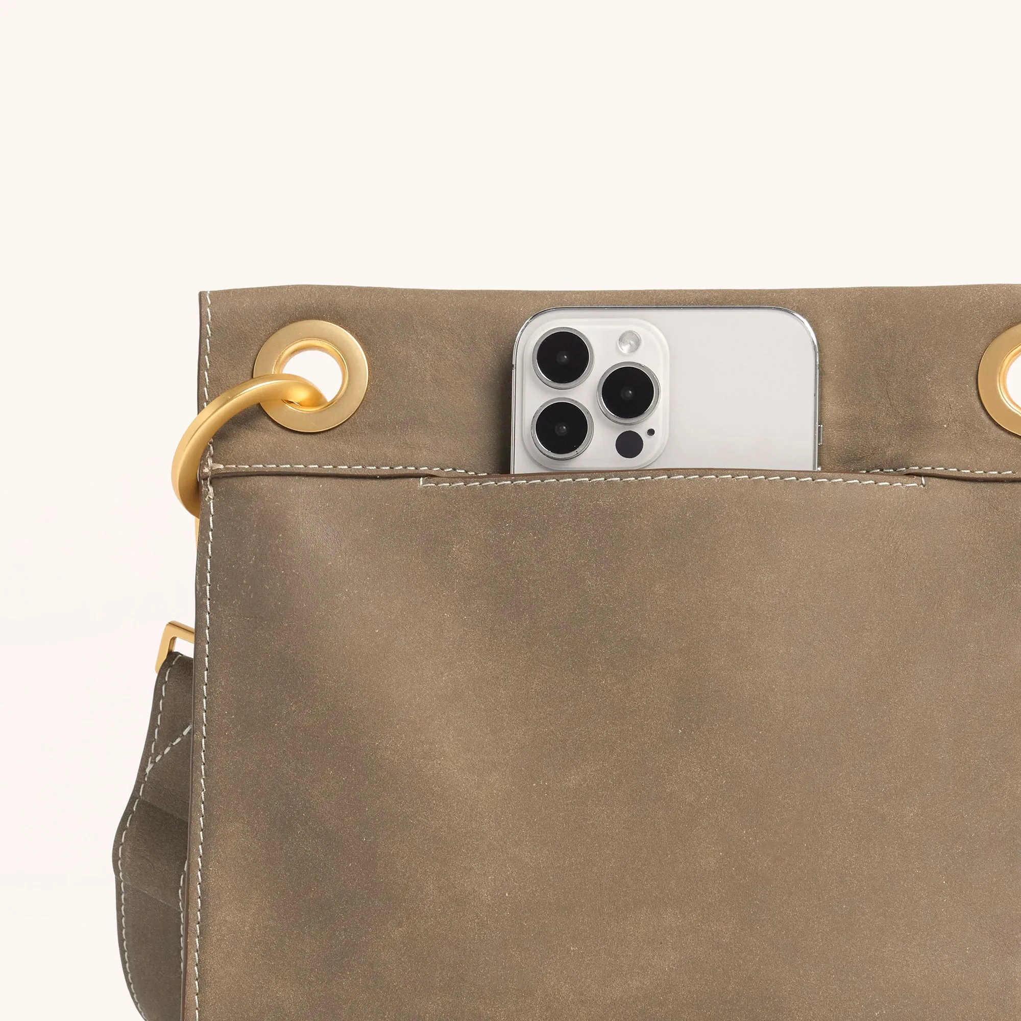 Tony | Pewter Raffia/Brushed Gold | Med
