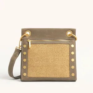 Tony | Pewter Raffia/Brushed Gold | Med