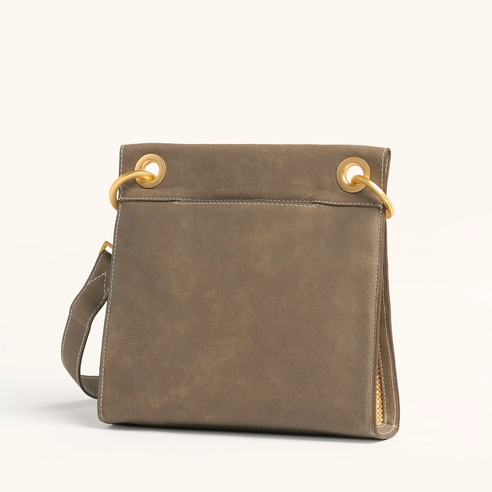 Tony | Pewter Raffia/Brushed Gold | Med
