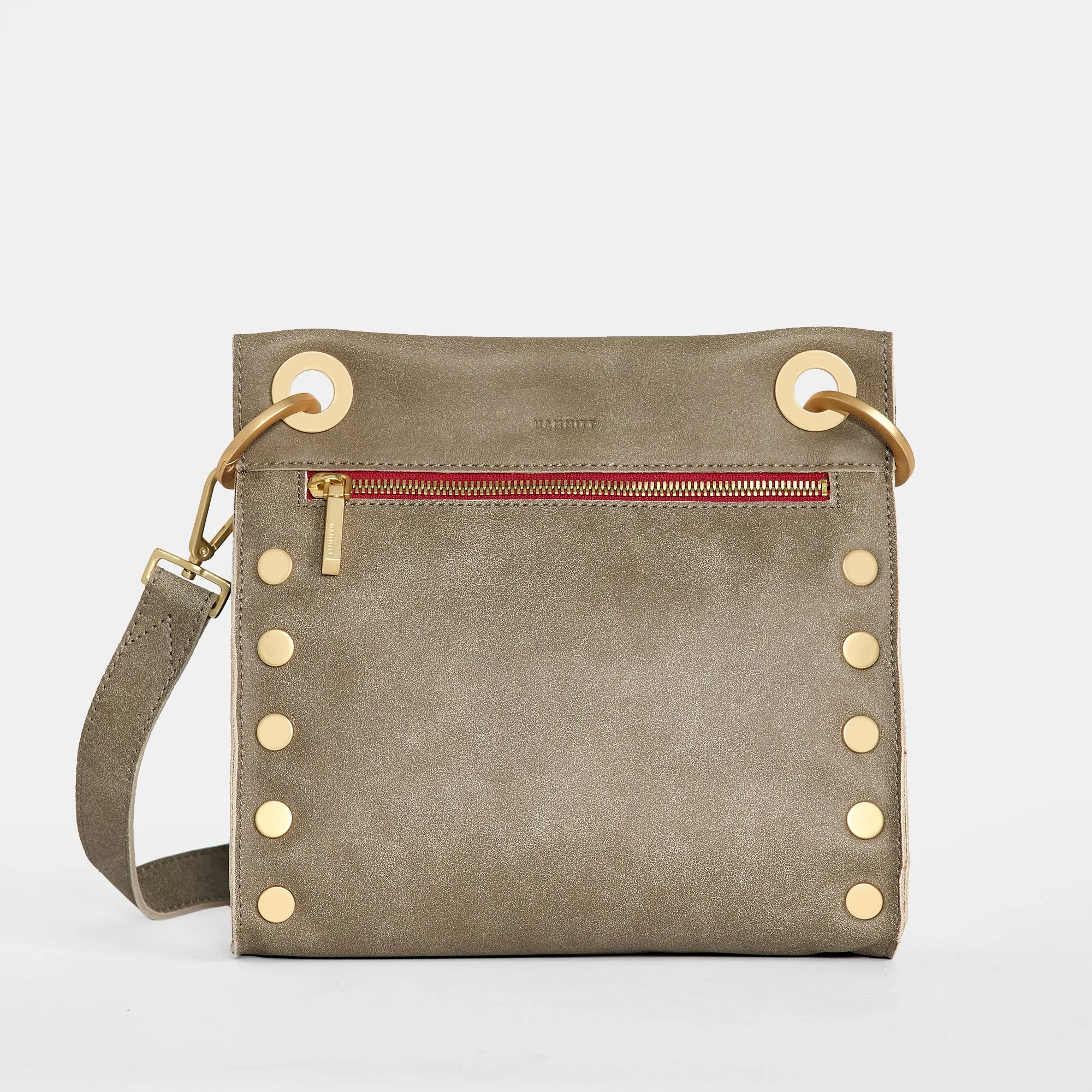 Tony | Pewter/Brushed Gold Red Zip | Med