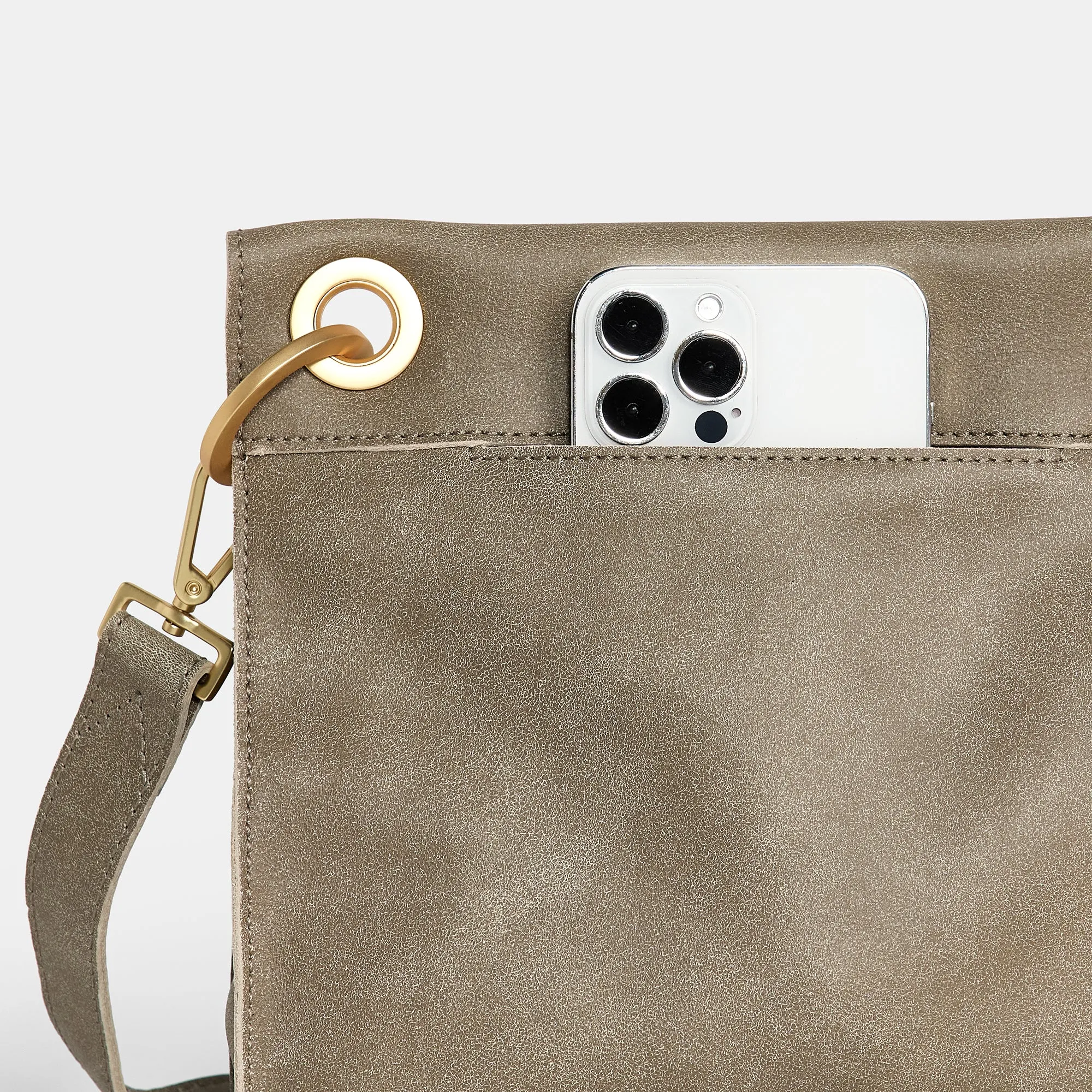 Tony | Pewter/Brushed Gold Red Zip | Med