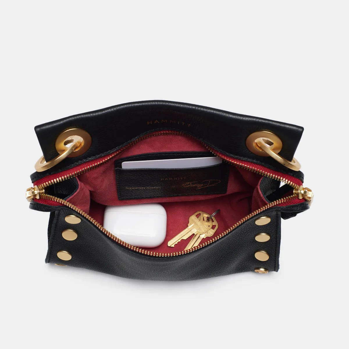 Tony Signature | Black/Brushed Gold Red Zip | Sml