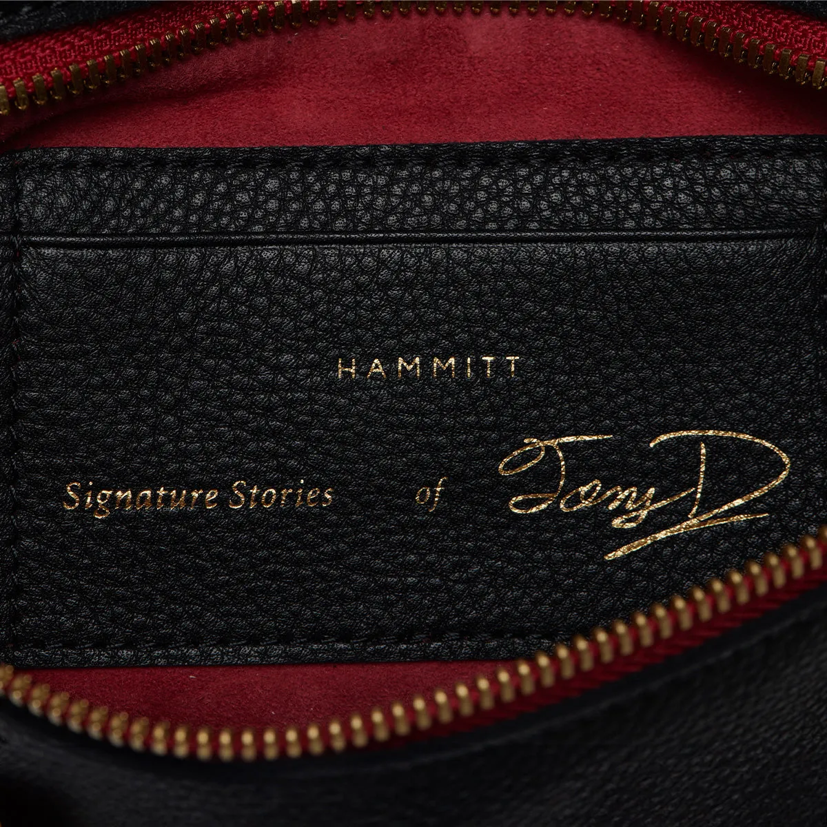 Tony Signature | Black/Brushed Gold Red Zip | Sml
