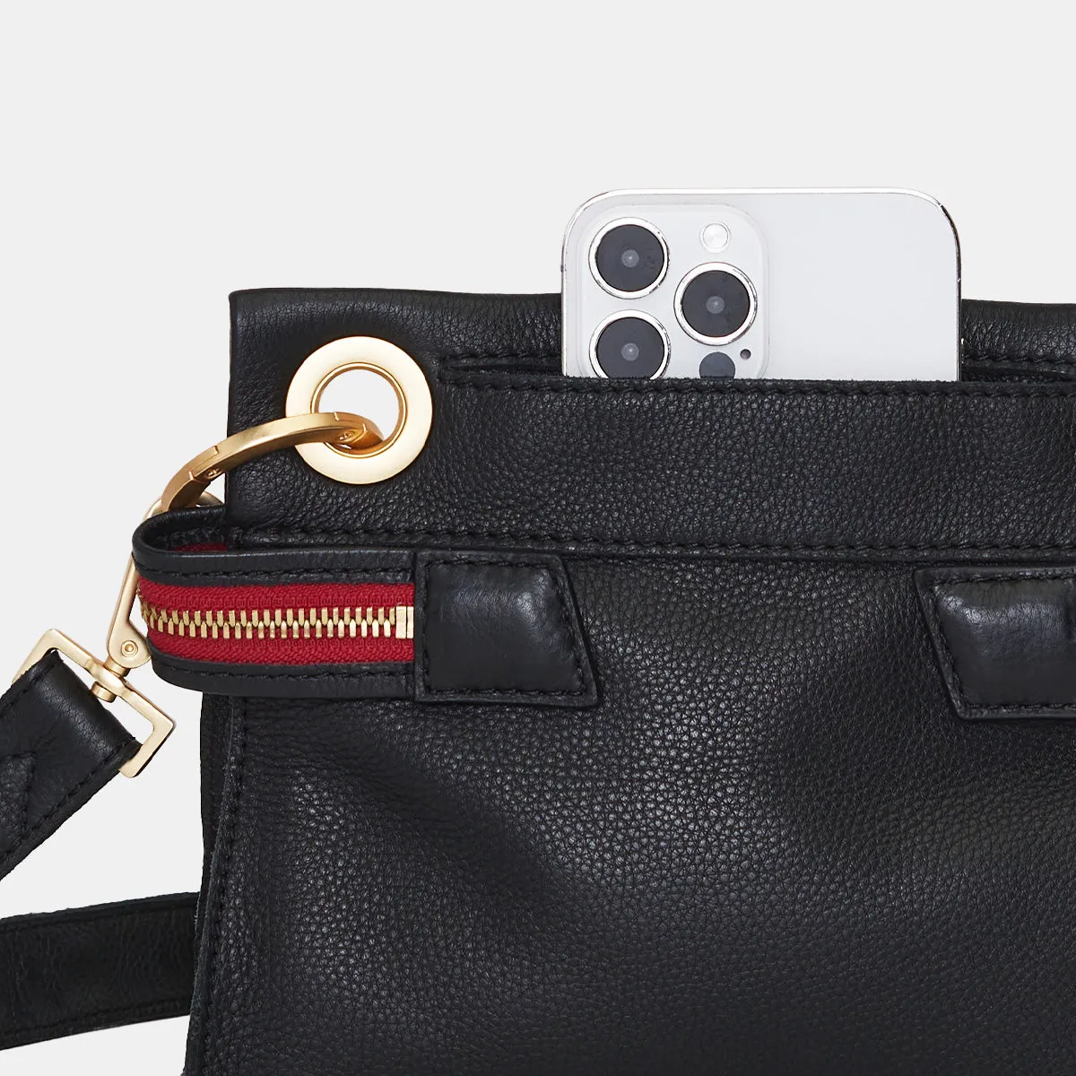 Tony Signature | Black/Brushed Gold Red Zip | Sml