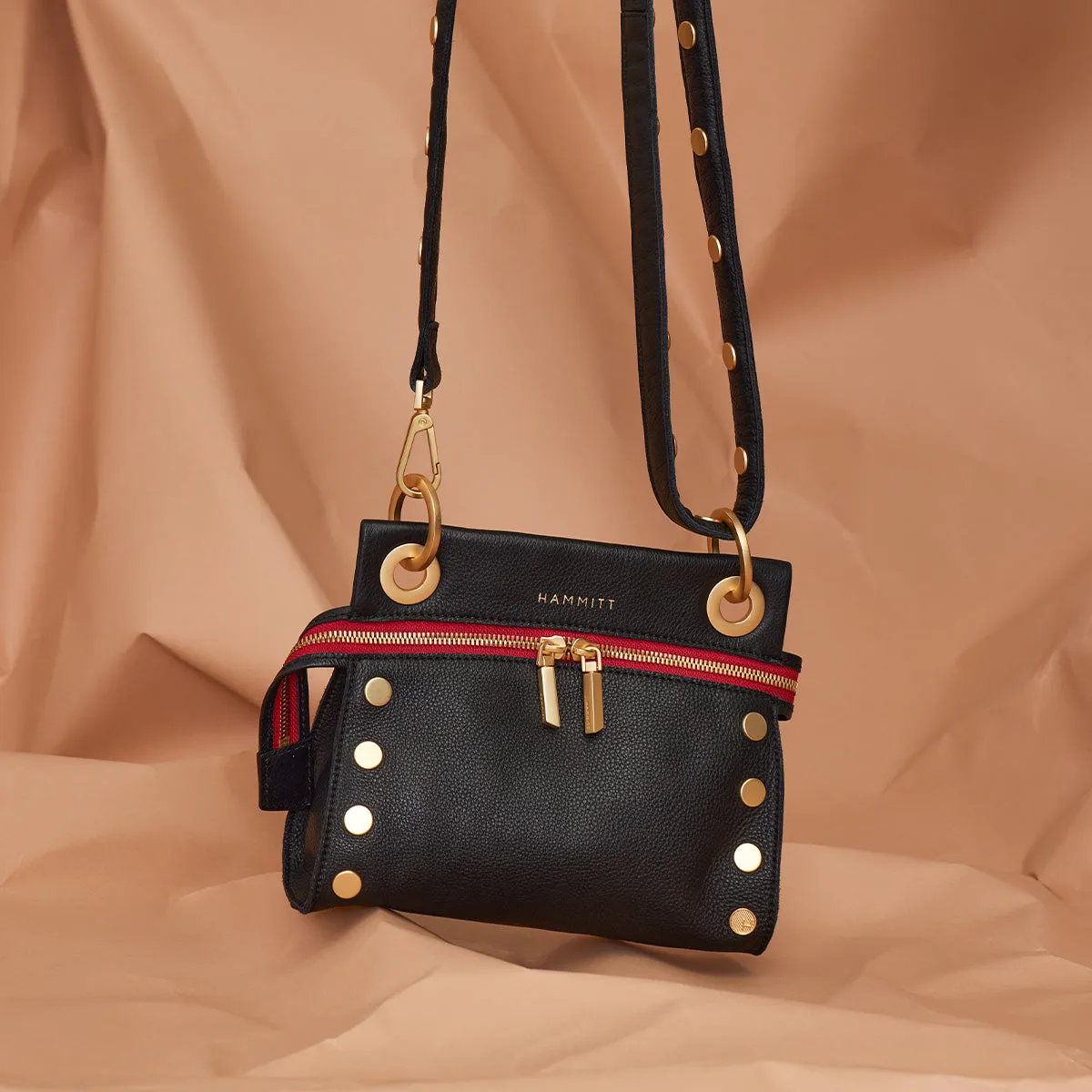 Tony Signature | Black/Brushed Gold Red Zip | Sml