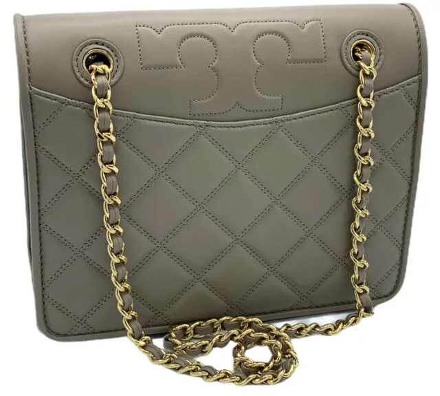 Tory Burch Savannah Shoulder Bag in French Gray