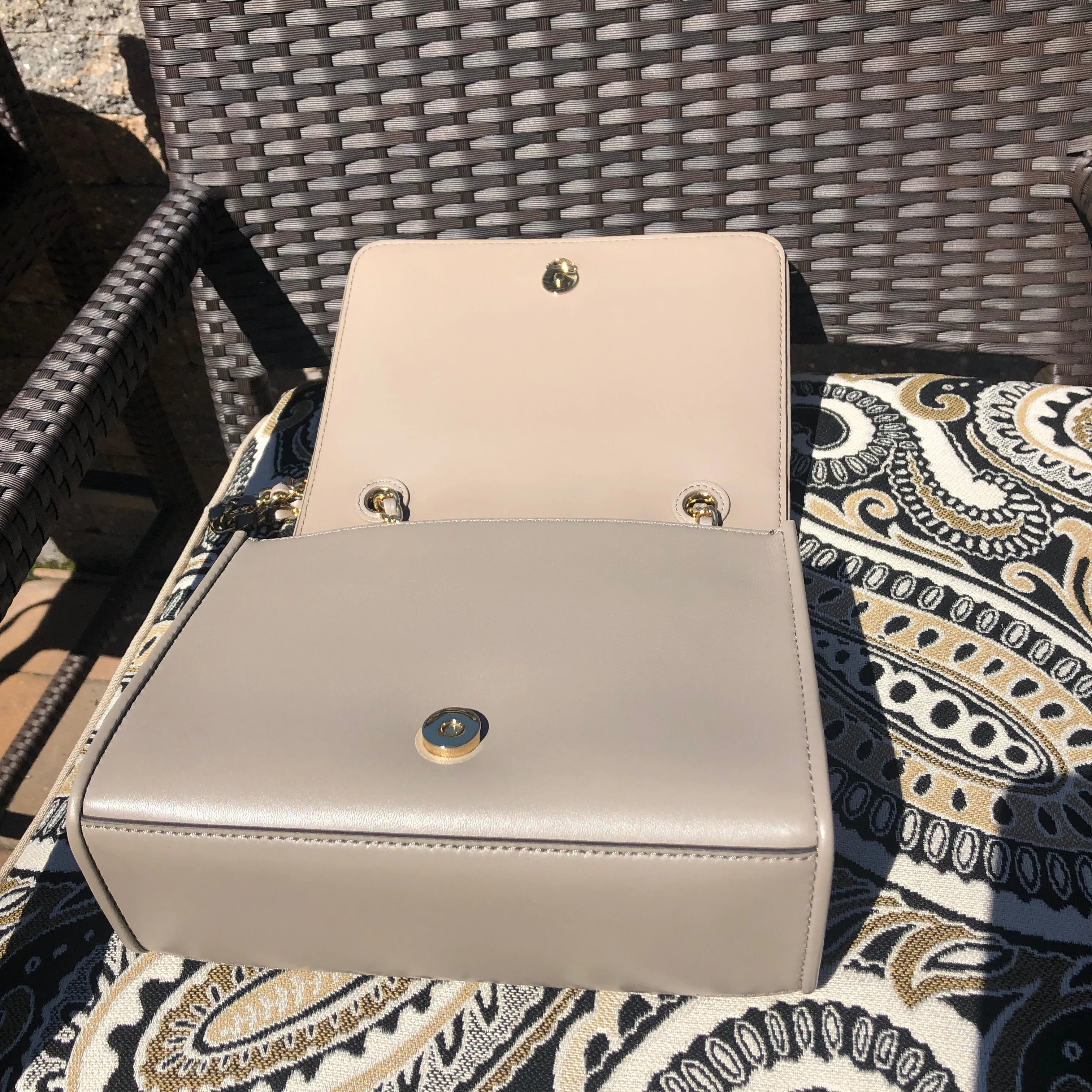 Tory Burch Savannah Shoulder Bag in French Gray