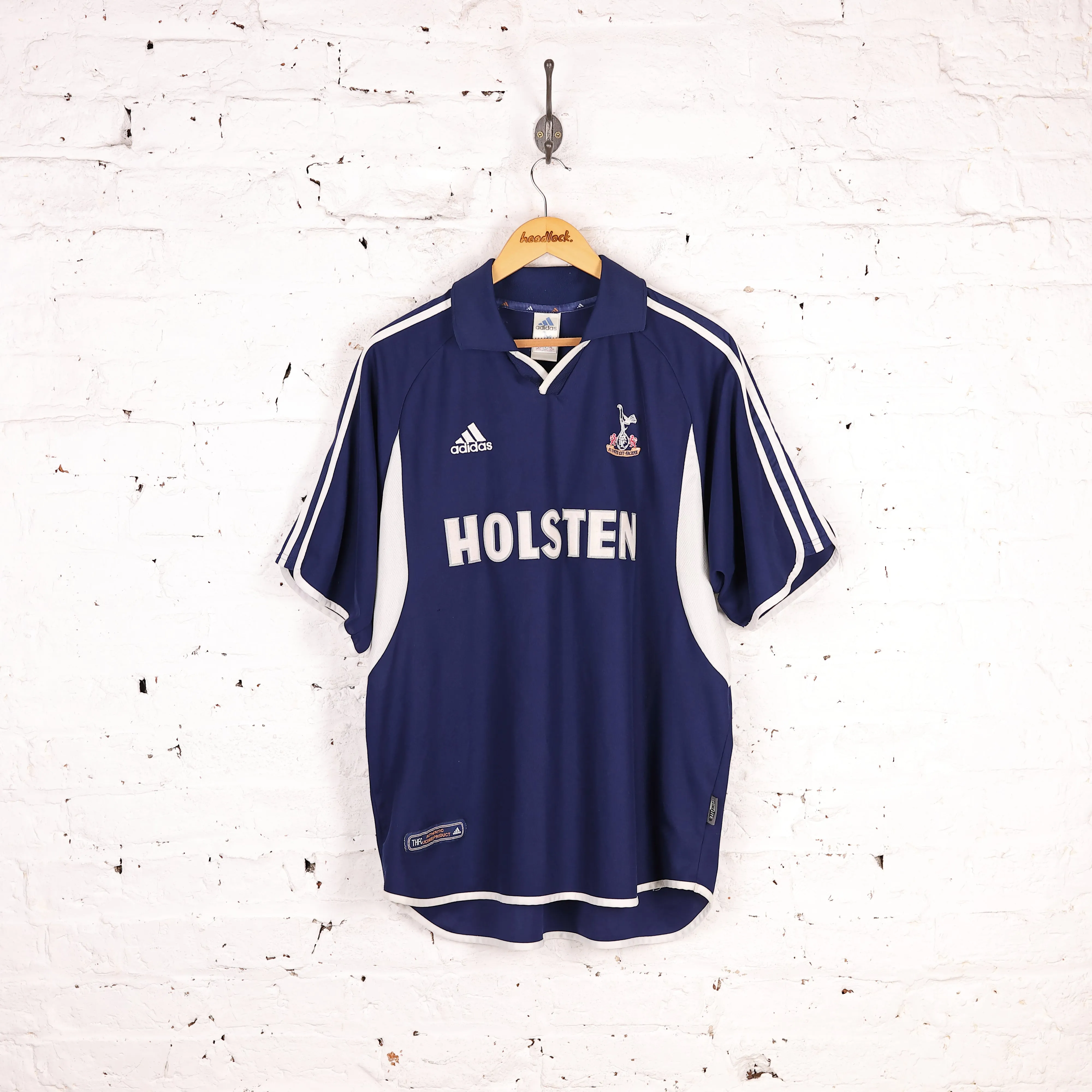 Tottenham Hotspur FC 2001 Adidas Away Football Shirt - Blue - XL