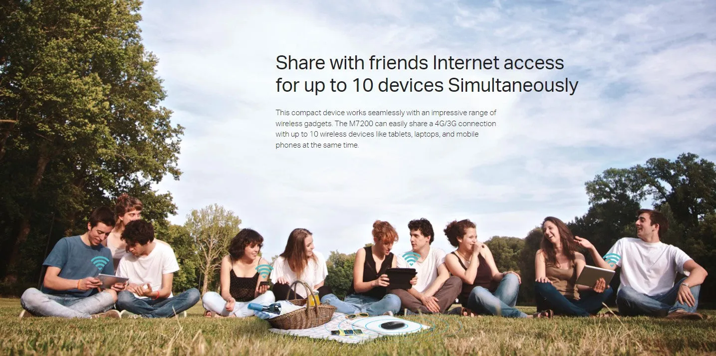 TP Link 4G Portable Wifi Router M7200