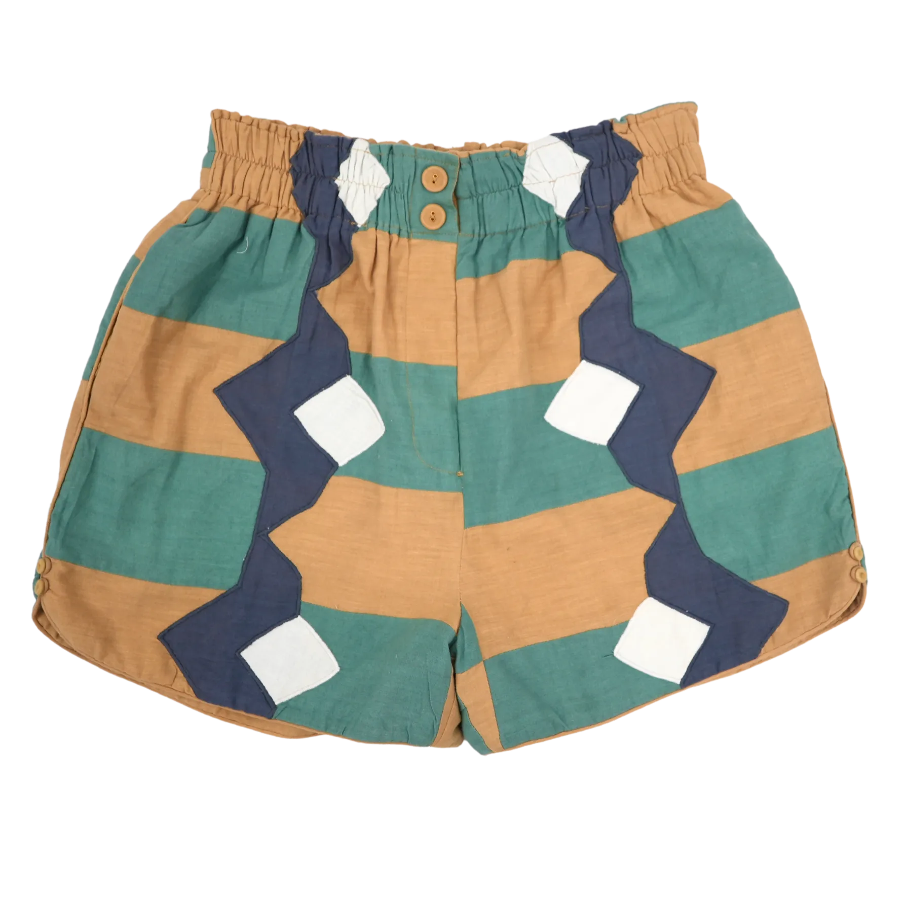 Track Shorts in Teal Origami