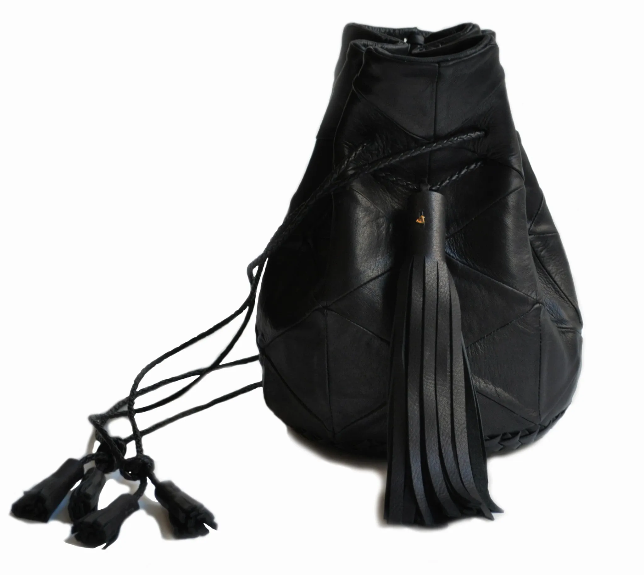 Triangle Patchwork Bullet Bag