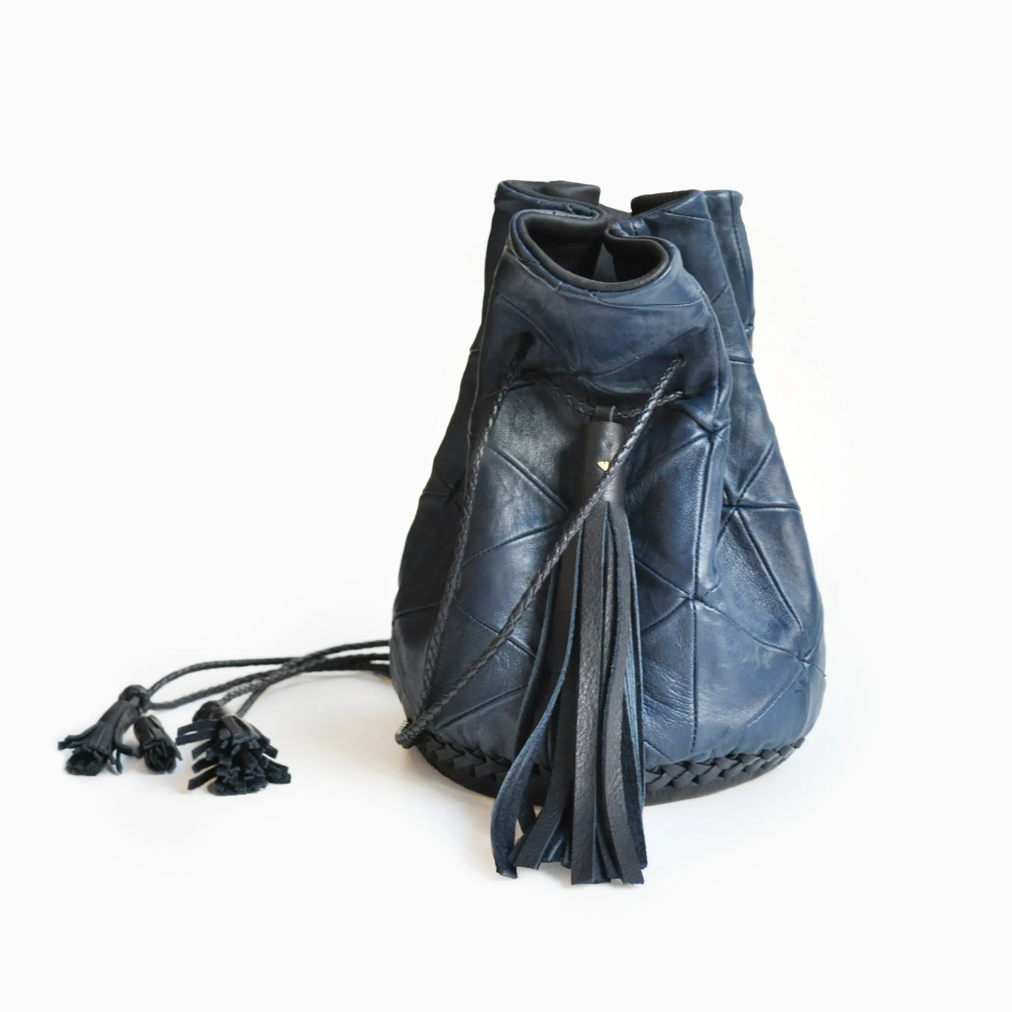Triangle Patchwork Bullet Bag