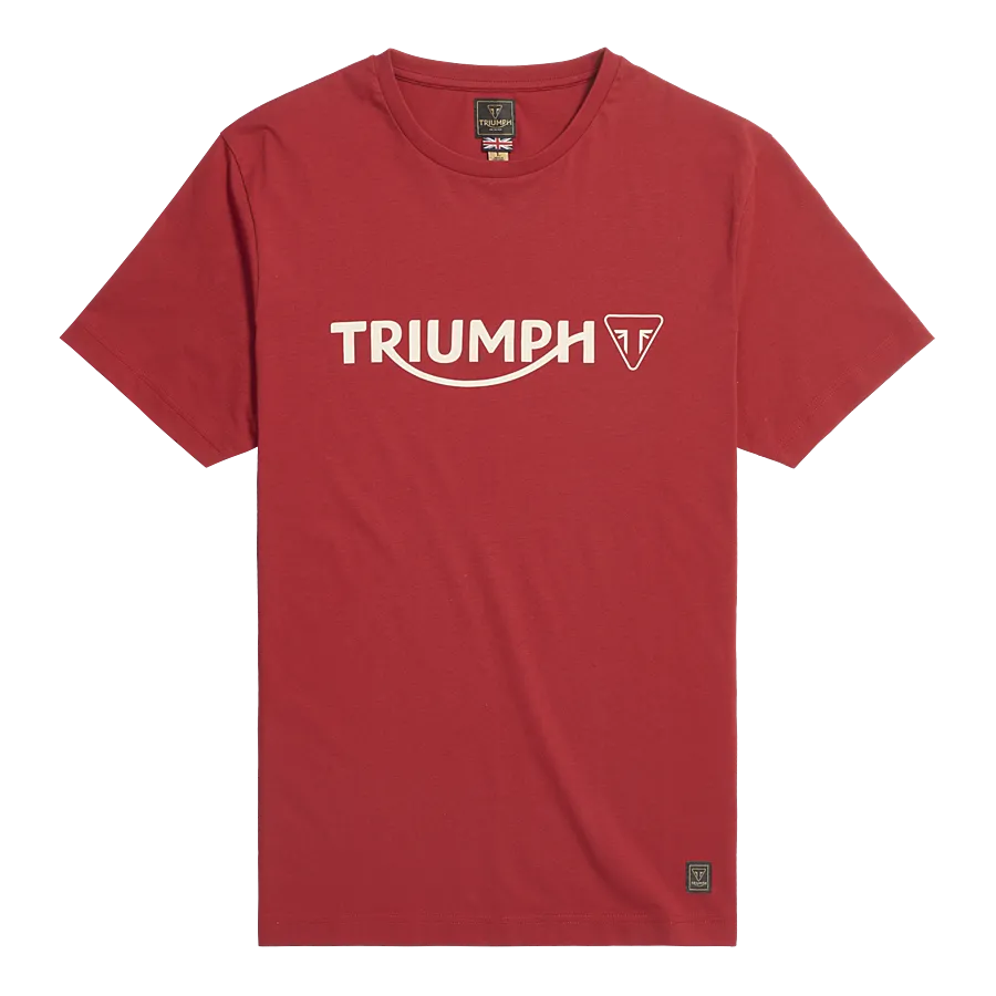 Triumph Cartmel T-Shirt - Red & Bone