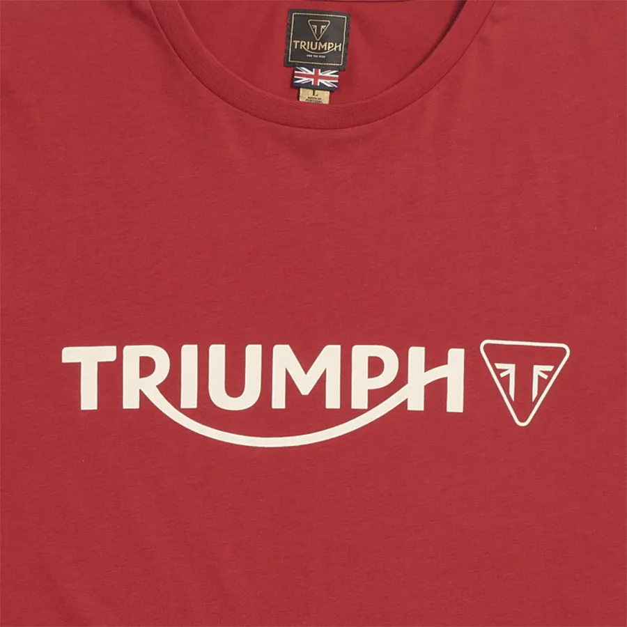 Triumph Cartmel T-Shirt - Red & Bone