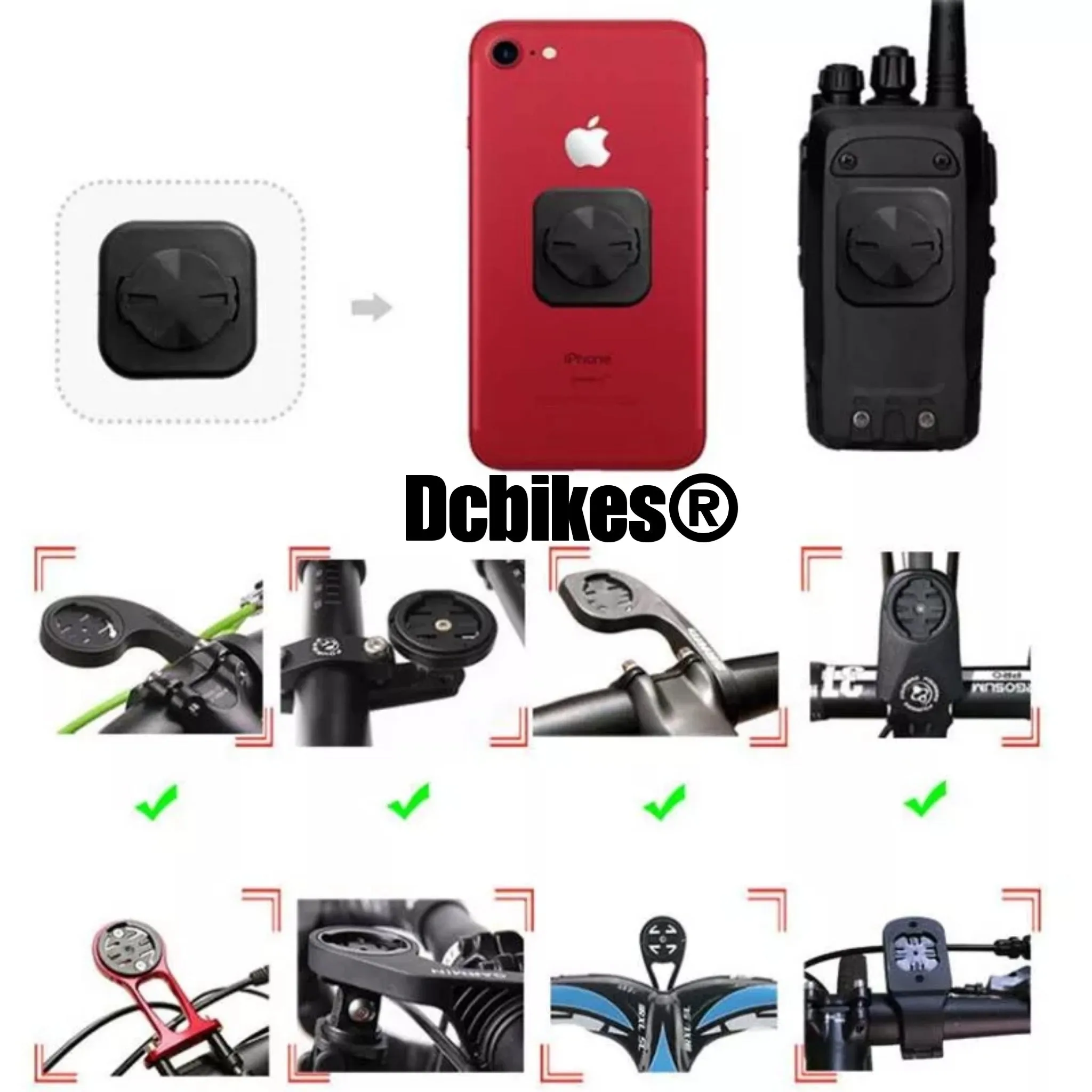 Universal Headset Top Cap HP Computer Holder Stem Mount For GARMIN Bryton CATEYE Speedometer IPhone Etc 