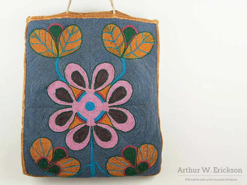 Unusual Large Plateau Contour Beaded Bag