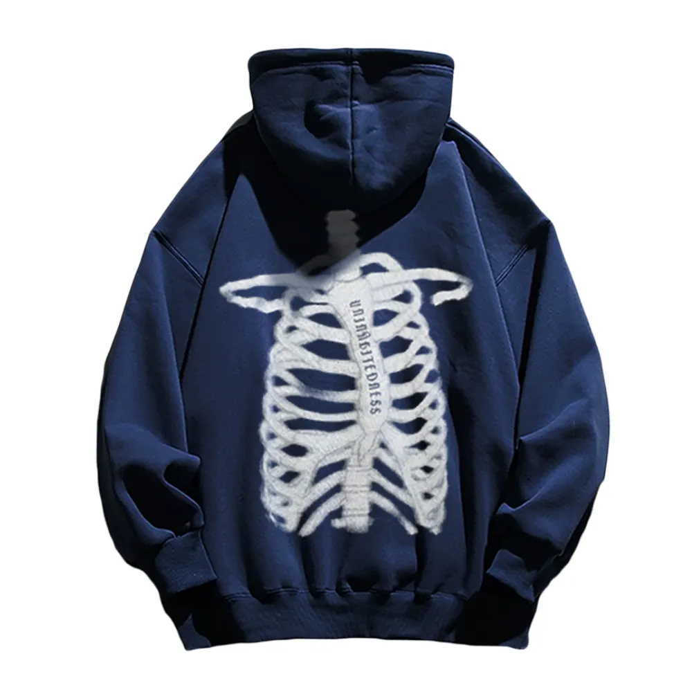 Urban Dark Skeleton Graphic Hoodie