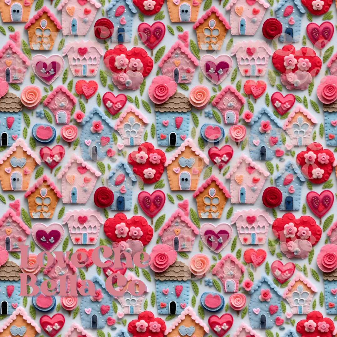 Valentine houses 2.0 - SEAMLESS FILE