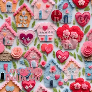 Valentine houses 2.0 - SEAMLESS FILE