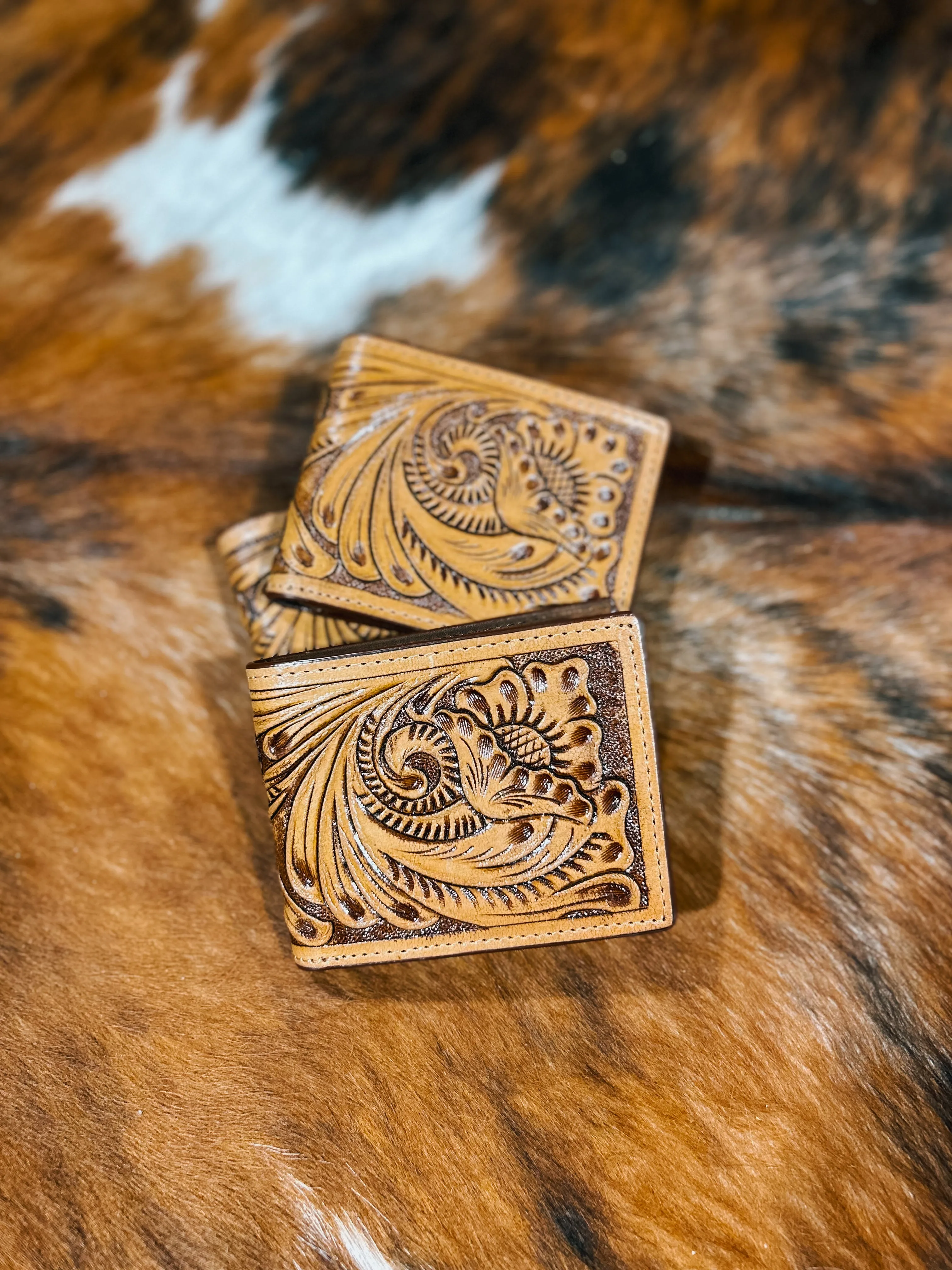 VCC Men's Tooled Leather Wallet
