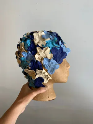 Vintage 1960s Floral Swim Cap