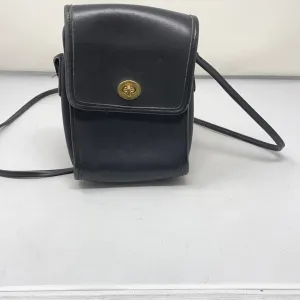 Vintage: Black Leather Crossbody camera Case