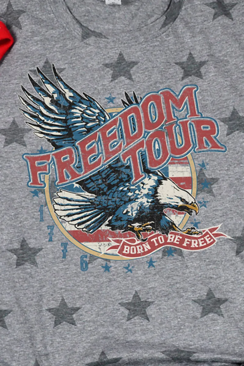 Vintage Freedom Tour Unisex Five Star Tee
