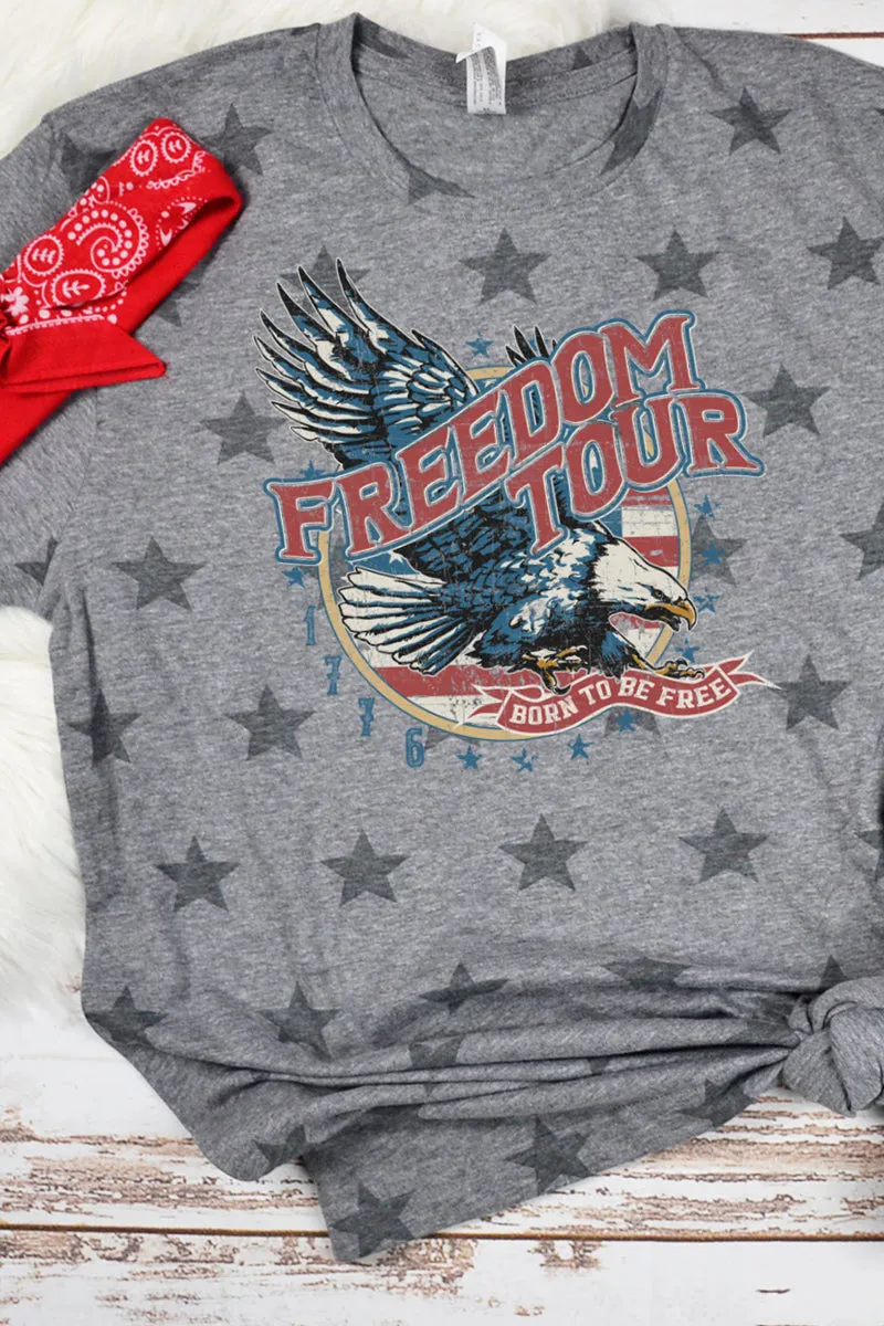 Vintage Freedom Tour Unisex Five Star Tee