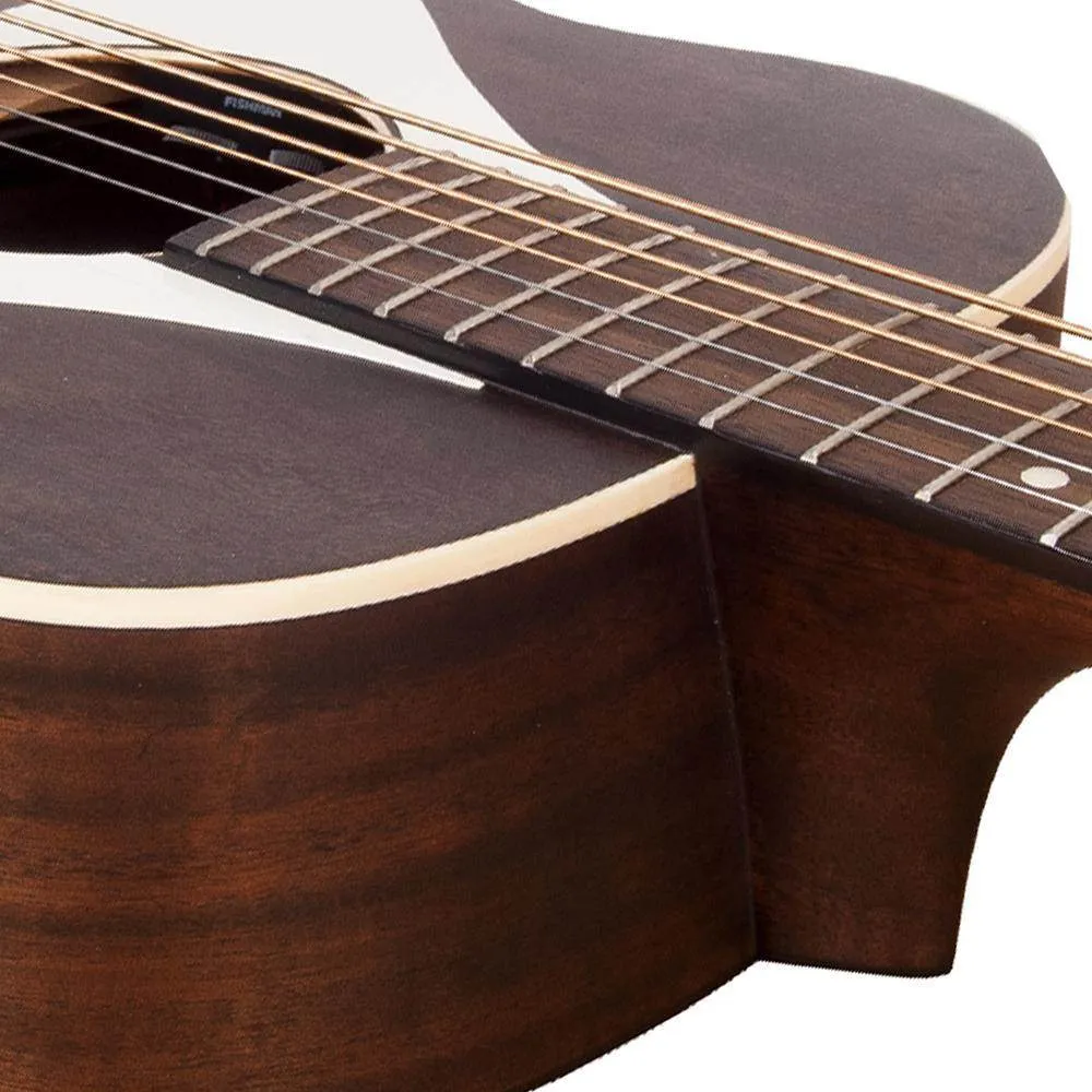 Vintage 'Gemini' Paul Brett Baritone Electro-Acoustic Guitar ~ Antiqued Satin