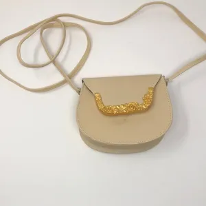 Vintage: Glen Miller for Ann Turk Beige Mini Bag with Gold